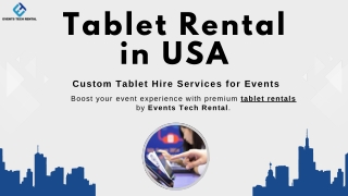 Tablet Rental in USA – Custom Tablets for Events