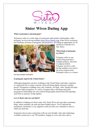 Sister Wives Dating App