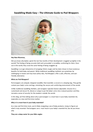 swaddling made easy the ultimate guide