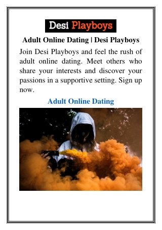 Adult Online Dating  Desi Playboys