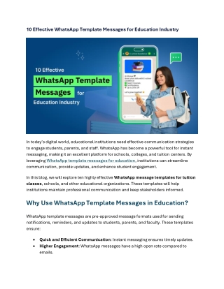 10 Effective WhatsApp Template Messages for Education Indust1