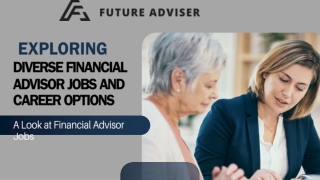 Diverse Financial Advisor Jobs and Career Options
