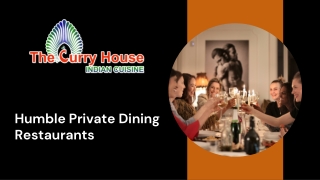 Humble Private Dining Restaurants