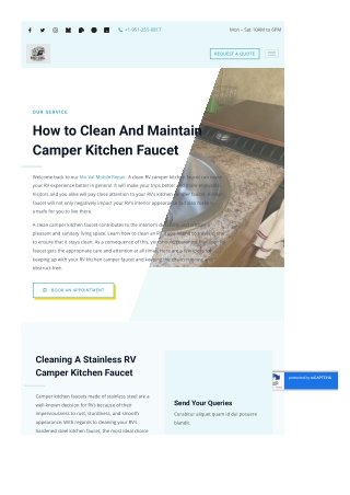 camper kitchen faucet