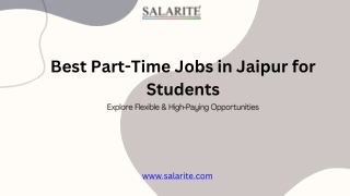 best part time jobs in jaipur for students