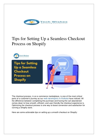 tips for setting up a seamless checkout process