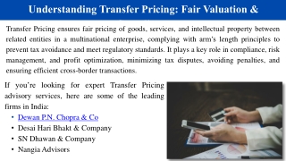 Understanding Transfer Pricing: Fair Valuation & Compliance