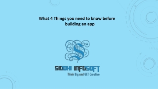 what 4 things you need to know before building