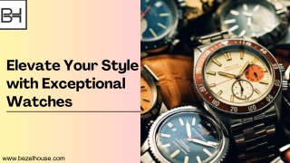 Elevate Your Style with Exceptional Watches PDF