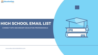 high school email list