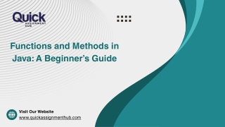 functions and methods in java a beginner s guide
