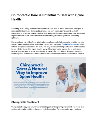 Chiropractic Adjustments: Heal Naturally & Enhance Wellness