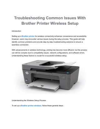 troubleshooting common issues with brother