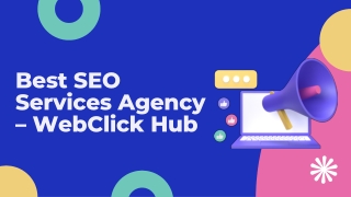 Best SEO Services Agency –WebClick Hub