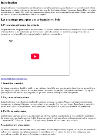 Les avantages pratiques des présentoirs en bois pour faciliter le shopping dans