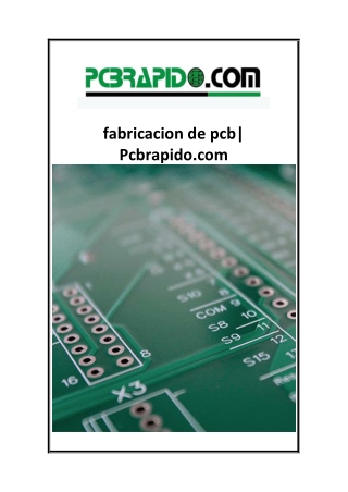 fabricacion de pcb Pcbrapido.com