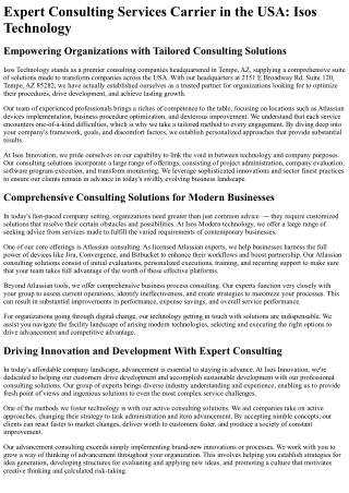expert consulting services carrier