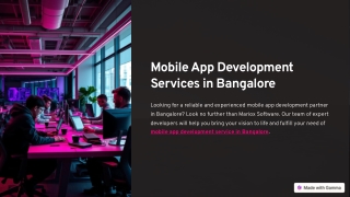 mobile app development services in bangalore
