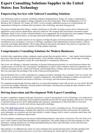 expert consulting solutions supplier