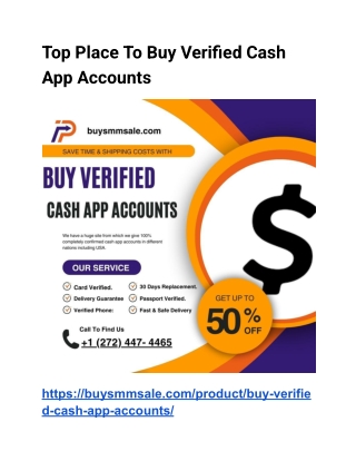 top place to buy verified cash app accounts