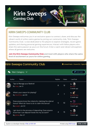 Gamers Club Sweepstakes - Win Big with Kirin Sweeps Today!