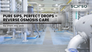 pure sips perfect drops reverse osmosis care