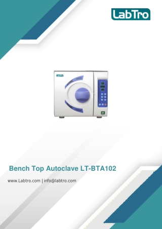 bench top autoclave lt bta102