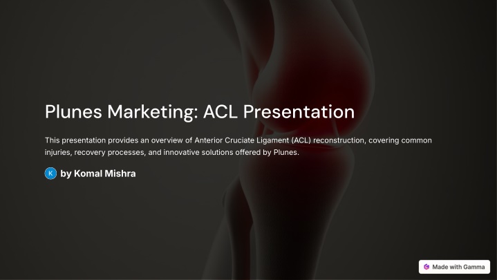 plunes marketing acl presentation