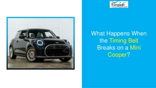 what happens when the timing belt breaks