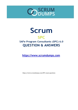 SPC Exam Dumps Reliable Resources for Top Scores and Fast Results