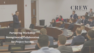 Enhancing Team Collaboration with a Partnering Workshop