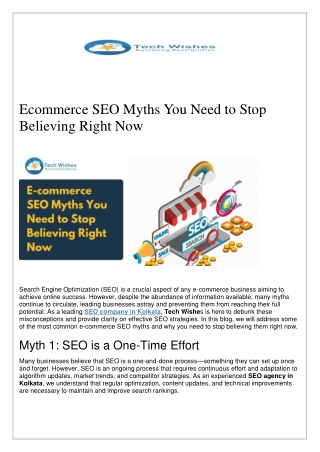 ecommerce seo myths you need to stop believing