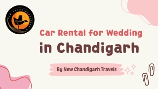 Luxury Car Rental for Weddings in Chandigarh – New Chandigarh Travels