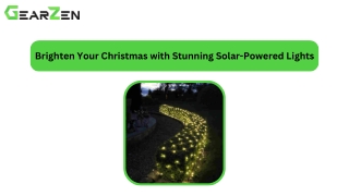 Brighten Your Christmas with Stunning Solar-Powered Lights