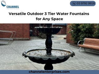 Versatile Outdoor 3 Tier Water Fountains for Any Space