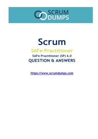 scrum safe practitioner safe practitioner
