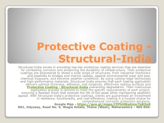 Protective Coating Companie In India - Structural-India