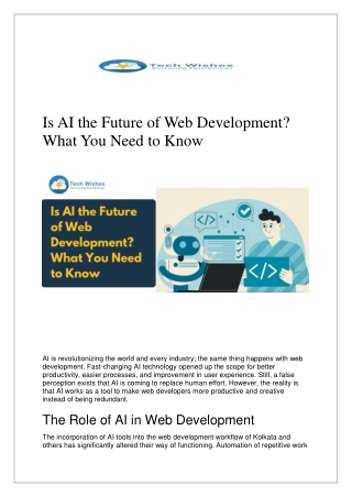 is ai the future of web development what you need