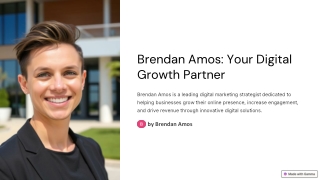 brendan amos your digital growth partner