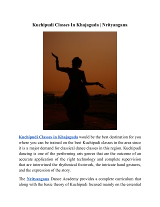 kuchipudi classes in khajaguda nrityangana