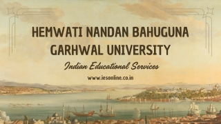Hemwati Nandan Bahuguna Garhwal University