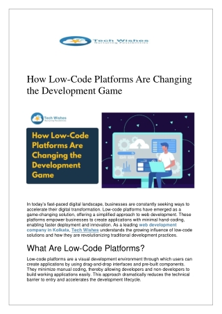how low code platforms are changing