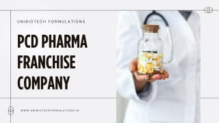 India's Best PCD Pharma Franchise Company