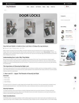 Door Lock Sets in Zirakpur By Jag Hardware