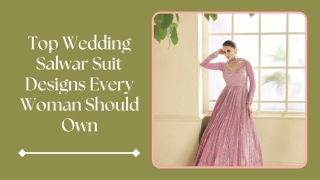 Best Wedding Salwar Suit Trends with Mirraw