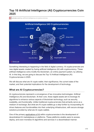 top 10 artificial intelligence