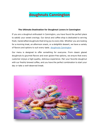 doughnuts cannington