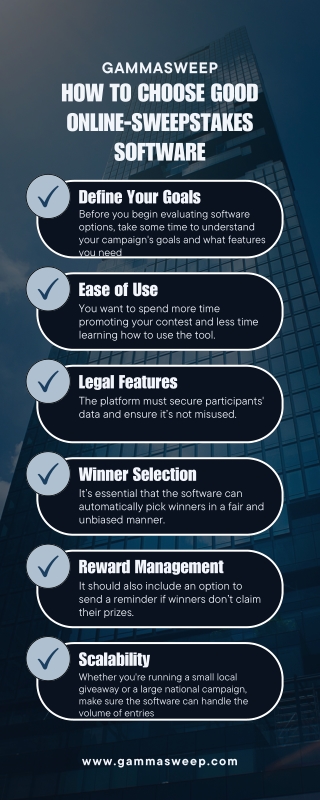 How to Choose Good Online Sweepstakes Software - GammaSweep