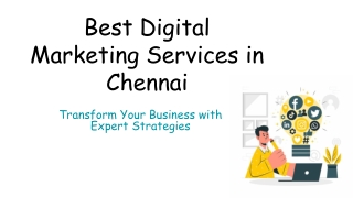 Best Digital Marketing Services in Chennai
