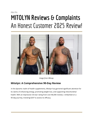 MITOLYN Honest 5 Months Usage Review
